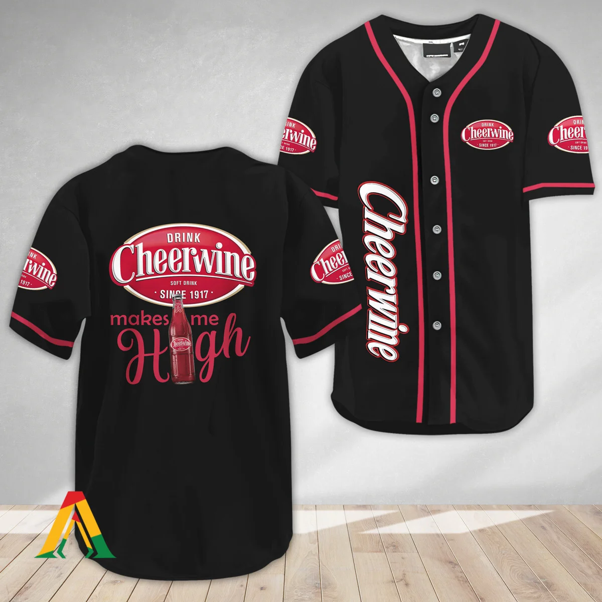 Cheerwine Make Me High Baseball Jersey Style5106