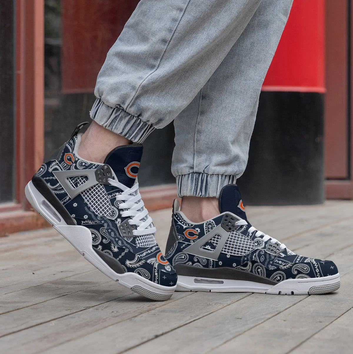 Chicago Bears AJ4 Sneakers 13