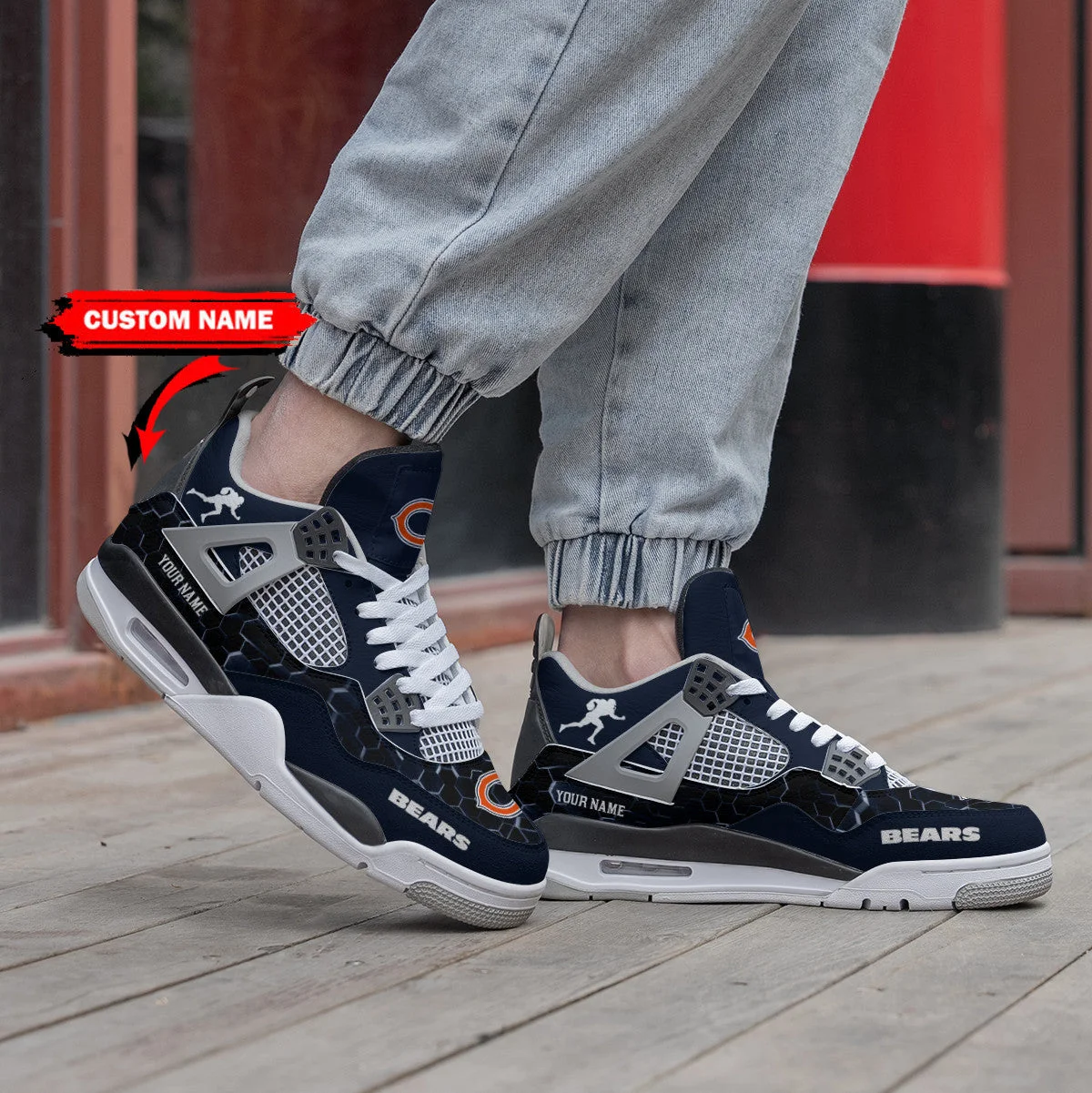 Chicago Bears AJ4 Sneakers 5