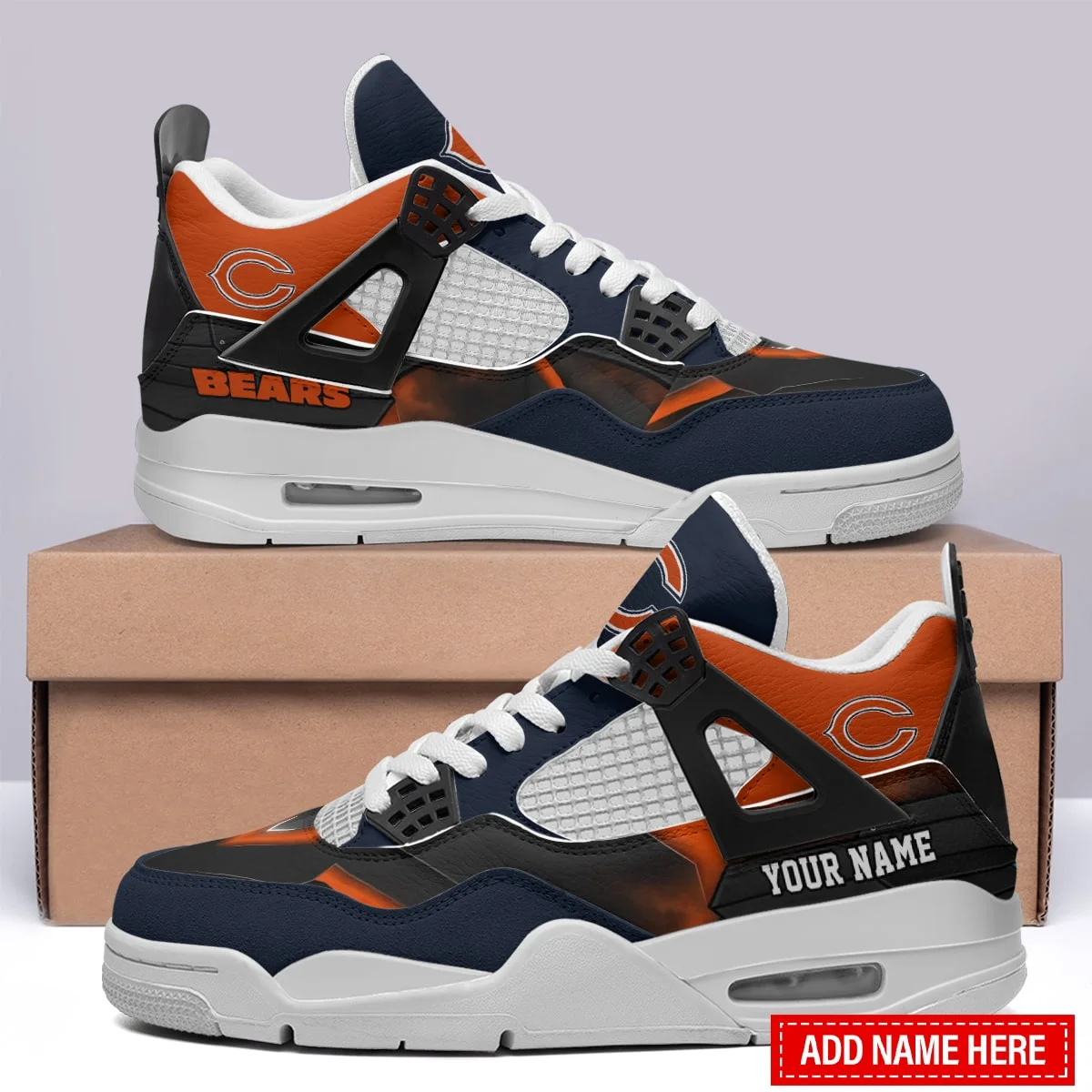 Chicago Bears AJ4 Sneakers 6