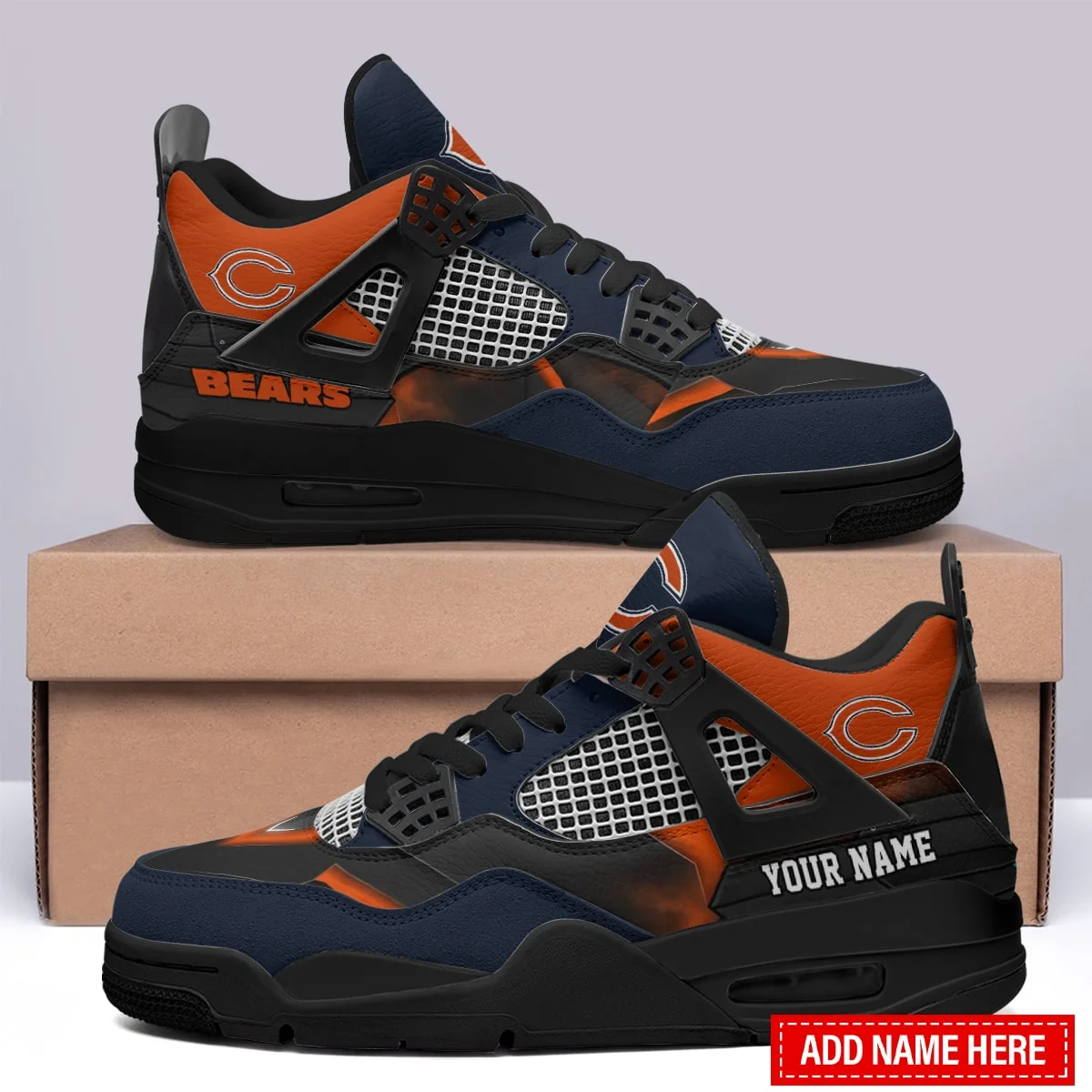 Chicago Bears AJ4 Sneakers 7