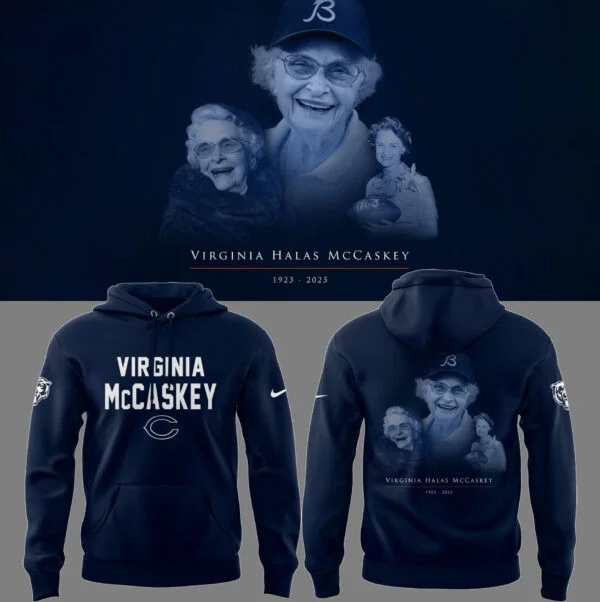Chicago Bears NFL 2025 Nike Limited 'R.I.P Virginia Halas McCaskey' Hoodie Football