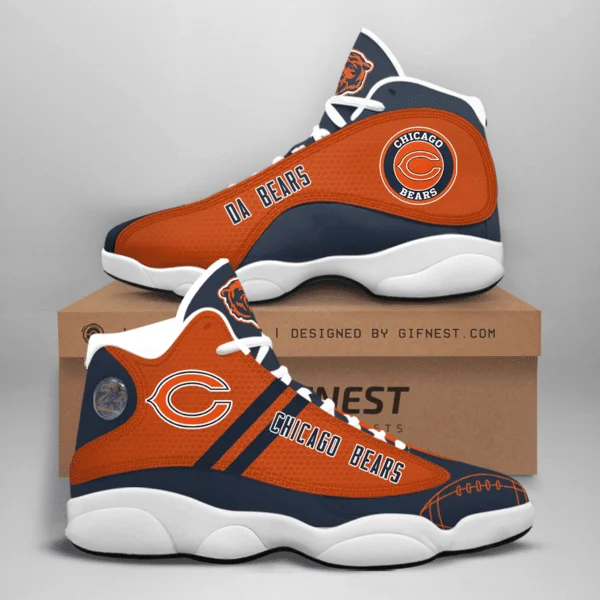 Chicago Bears NFL AJ13 Sneakers Shoes For Men And Women 3