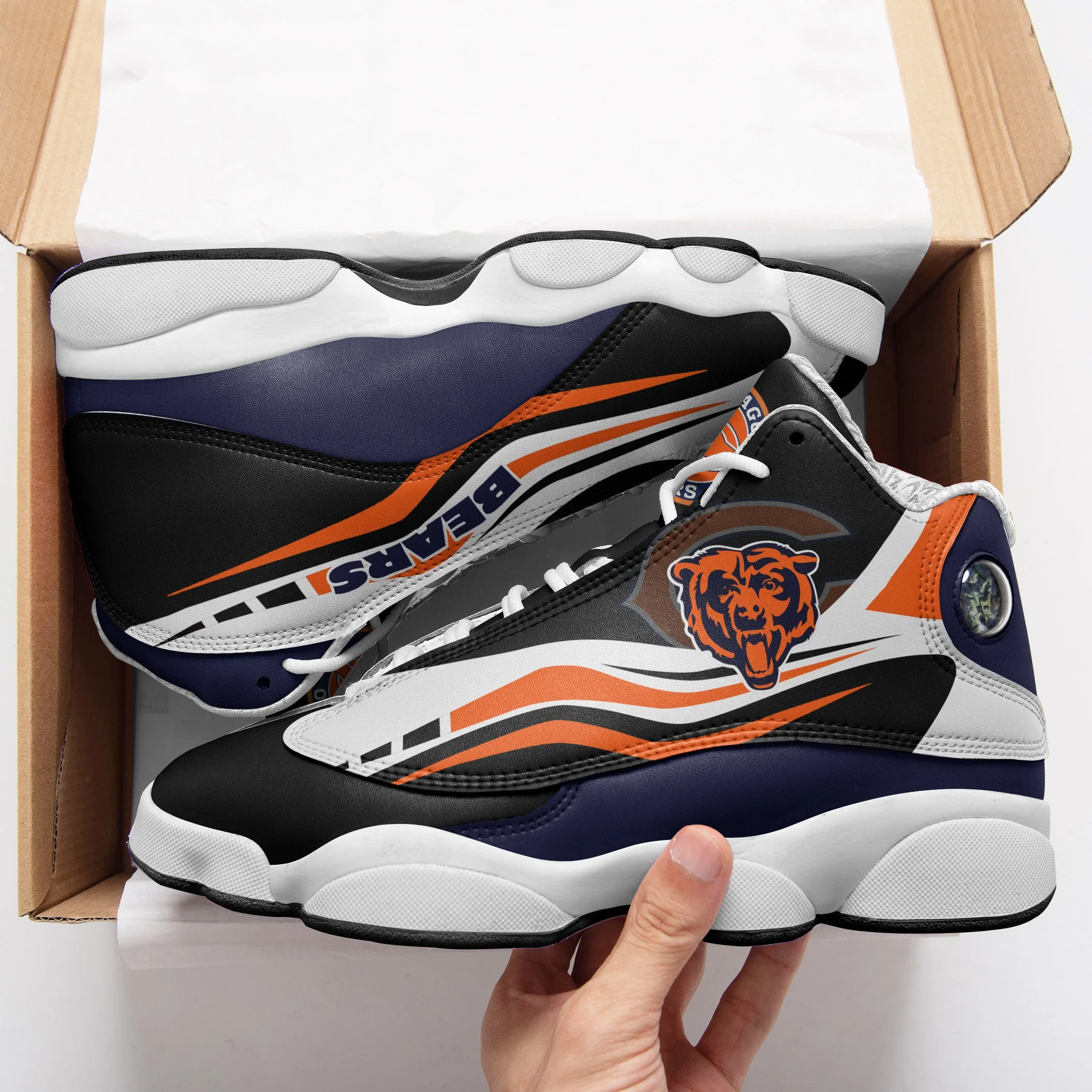Chicago Bears NFL AJ13 Sneakers Shoes For Men And Women 15