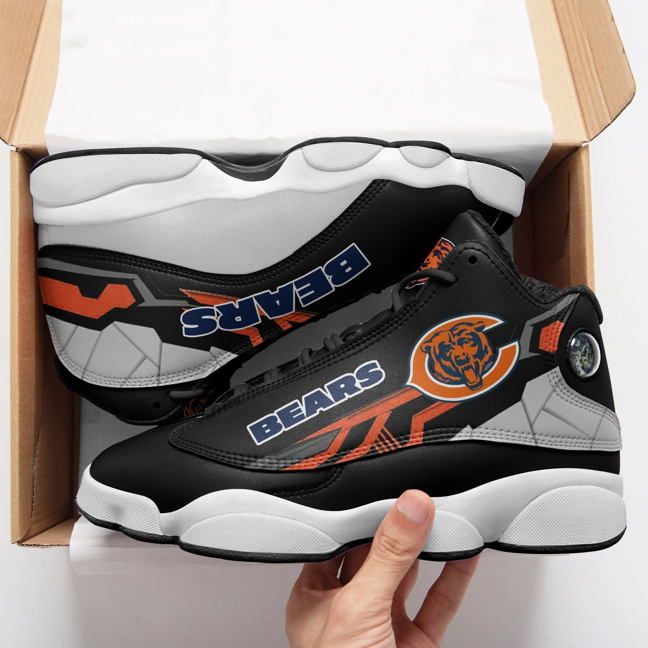 Chicago Bears NFL AJ13 Sneakers Shoes For Men And Women 25