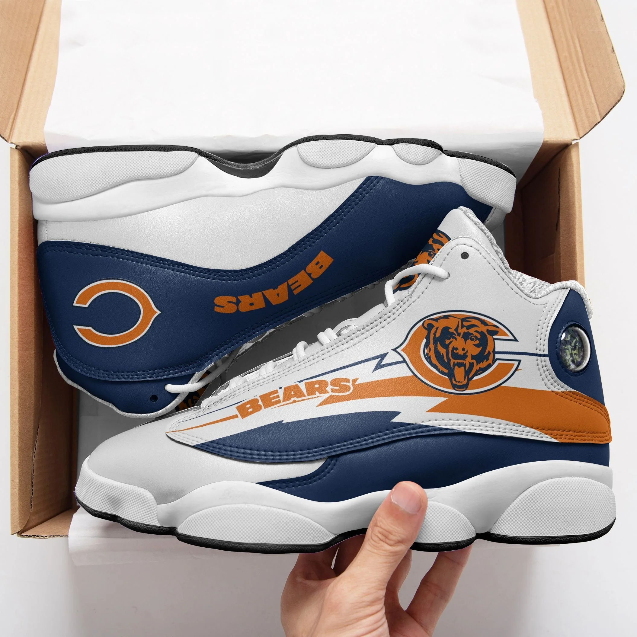 Chicago Bears NFL AJ13 Sneakers Shoes For Men And Women 20