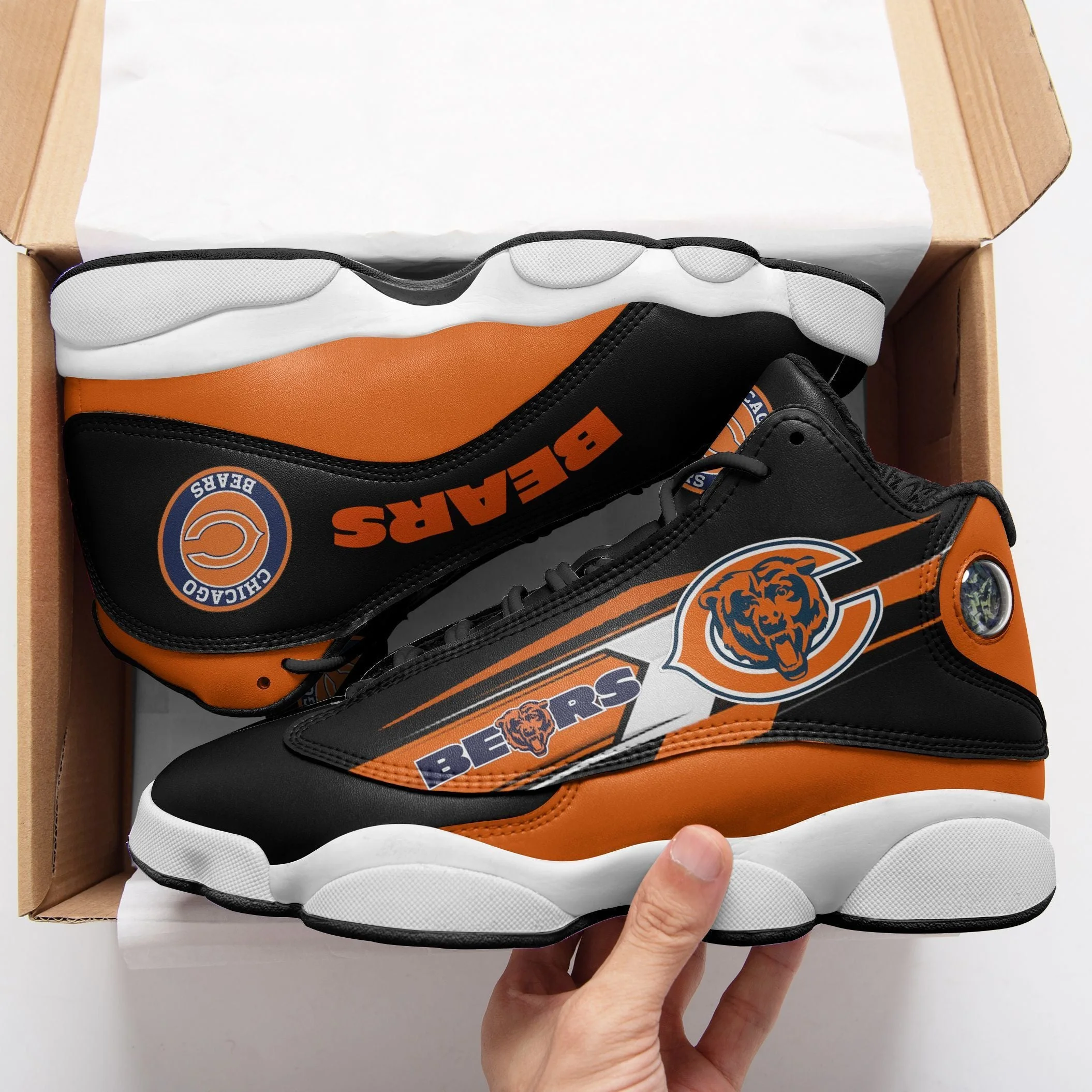 Chicago Bears NFL AJ13 Sneakers Shoes For Men And Women 19