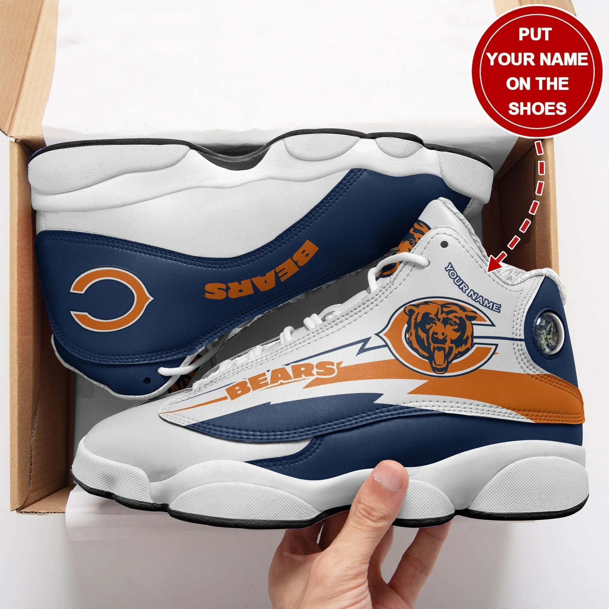 Chicago Bears NFL AJ13 Sneakers Shoes For Men And Women 17