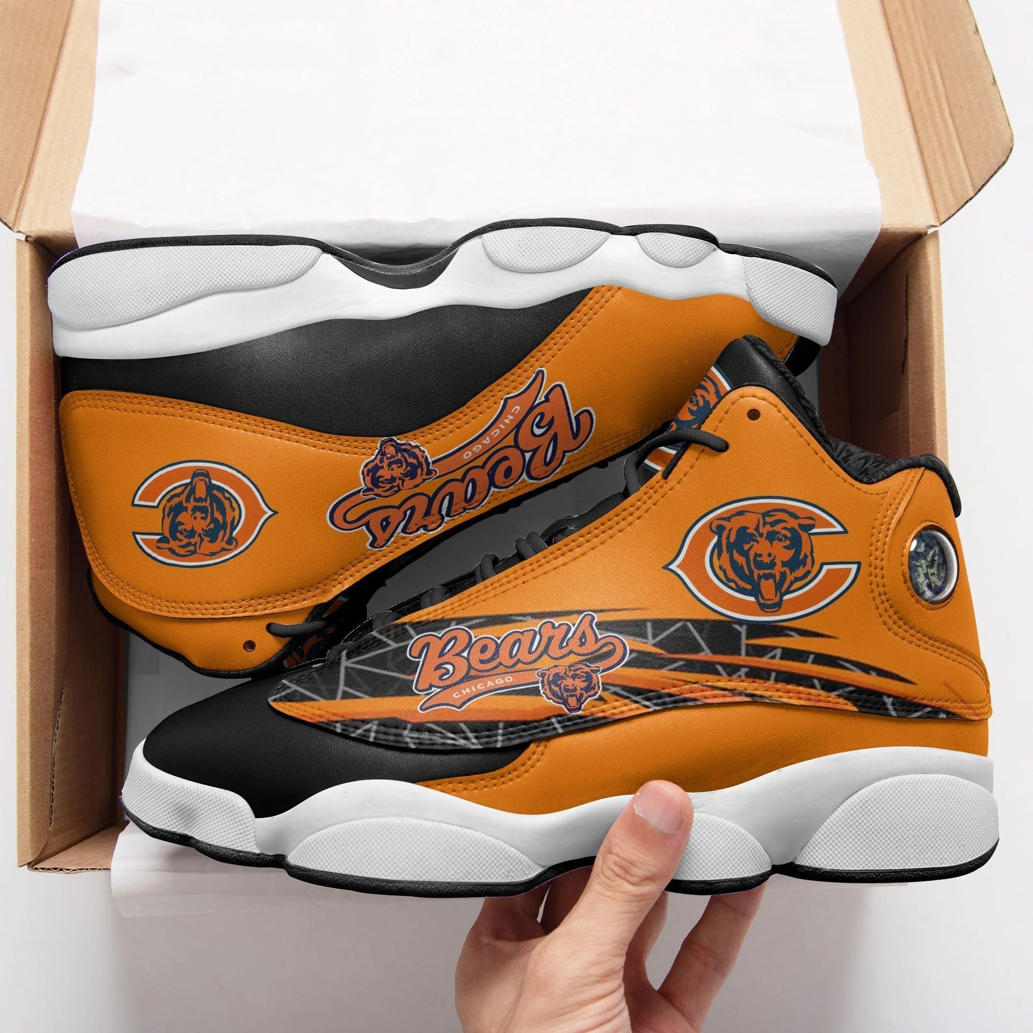 Chicago Bears NFL AJ13 Sneakers Shoes For Men And Women 9