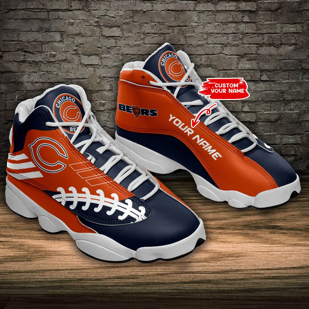 Chicago Bears NFL AJ13 Sneakers Shoes For Men And Women 21