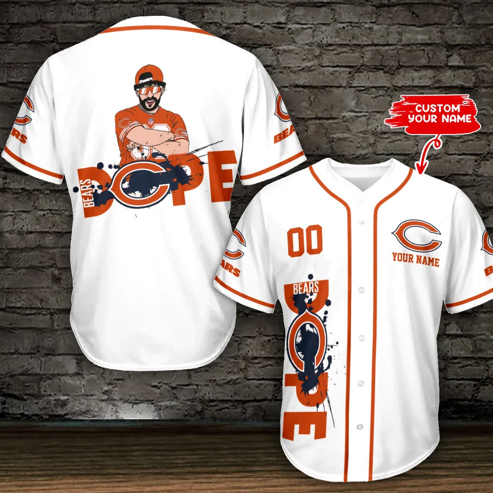 Chicago Bears Personalized Baseball Jersey 594