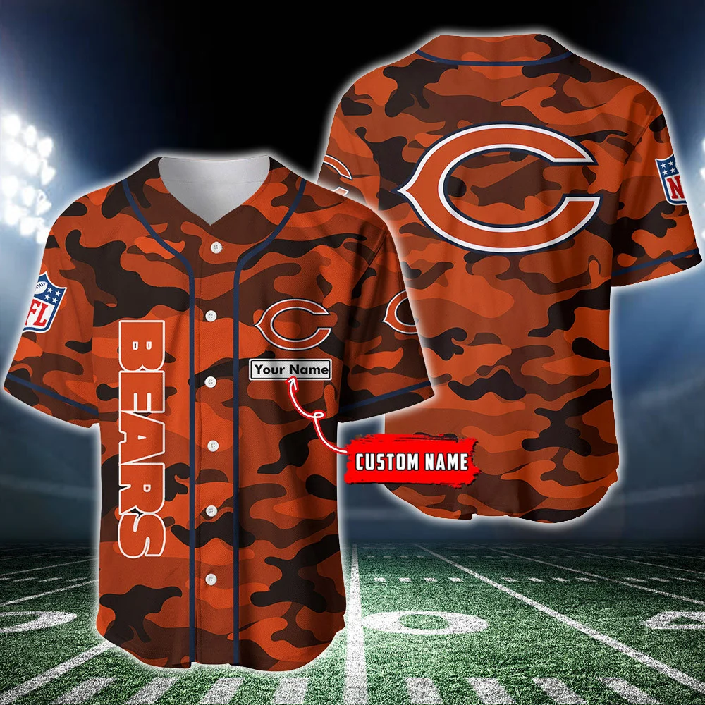 Chicago Bears Personalized Baseball Jersey 224