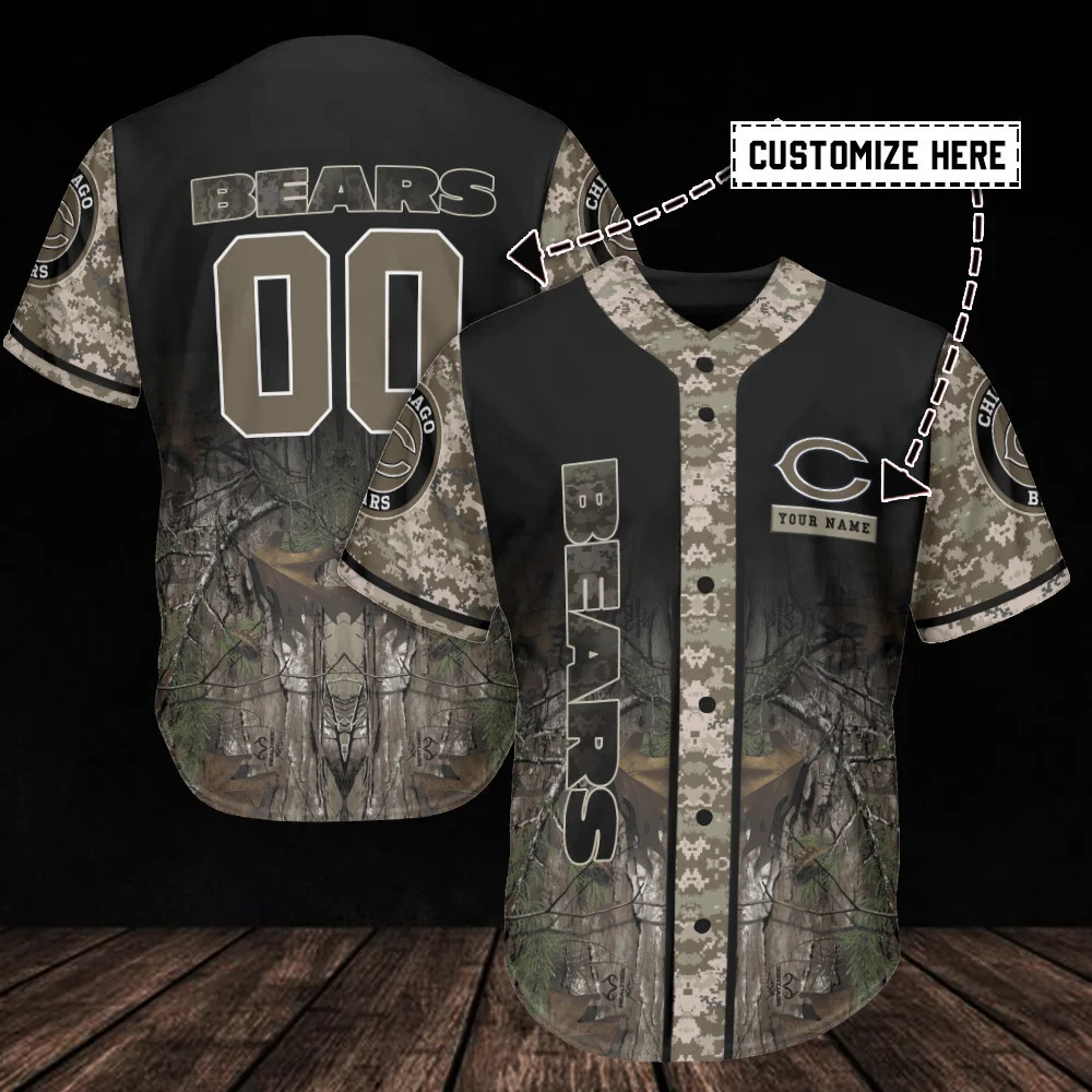Chicago Bears Personalized Baseball Jersey 379