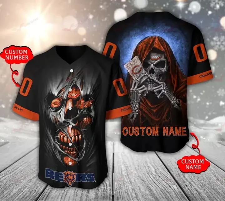 Chicago Bears Personalized Baseball Jersey 948