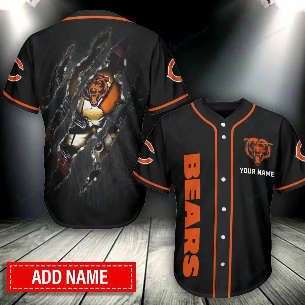Chicago Bears Personalized Baseball Jersey 245