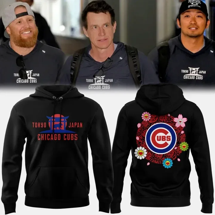 Chicago Cubs 2025 MLB World Tour Tokyo Series New Hoodie Gifts For Basketball Fan