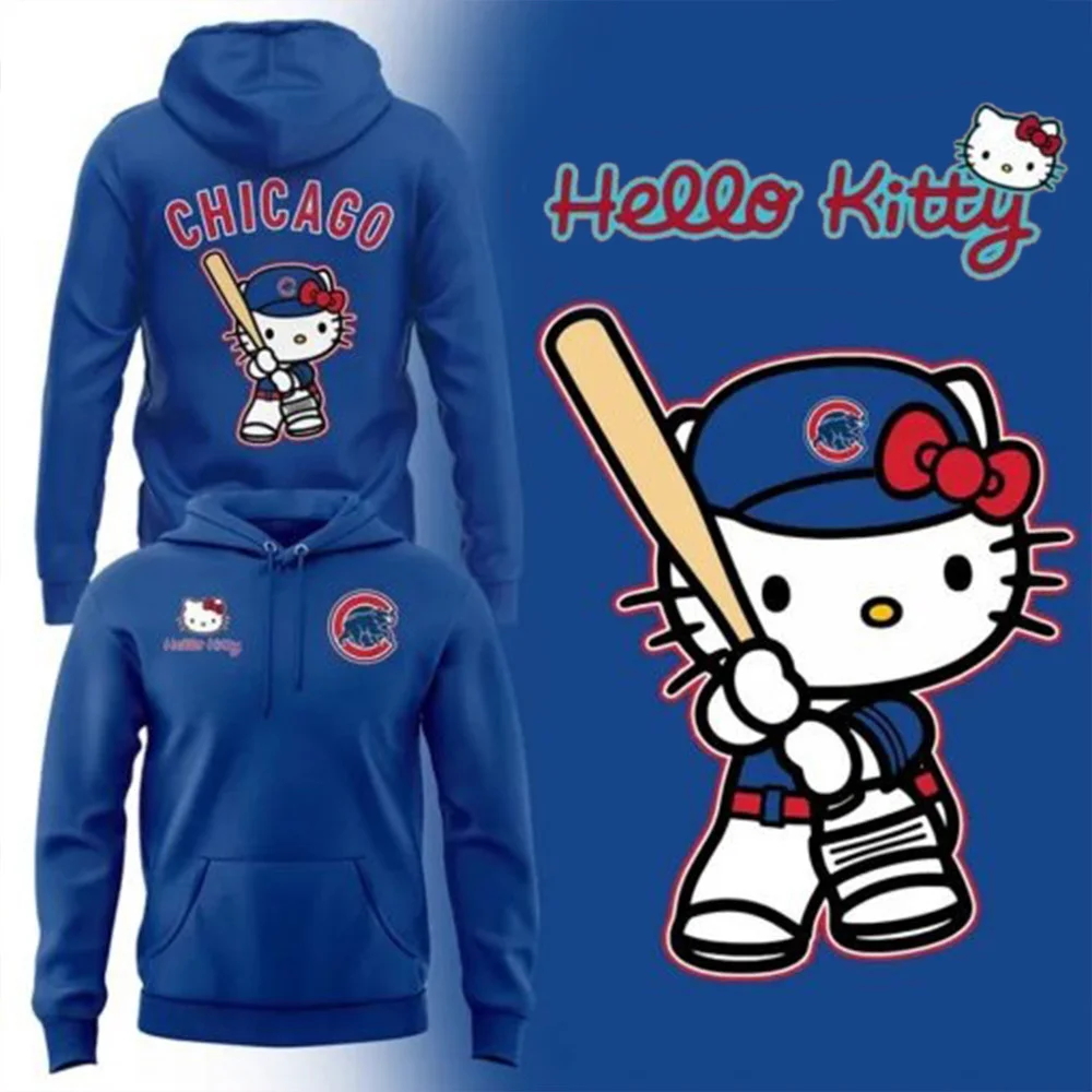 Chicago Cubs x Hello Kitty Game Night Special Hoodie Best Gifts For Basketball Fans