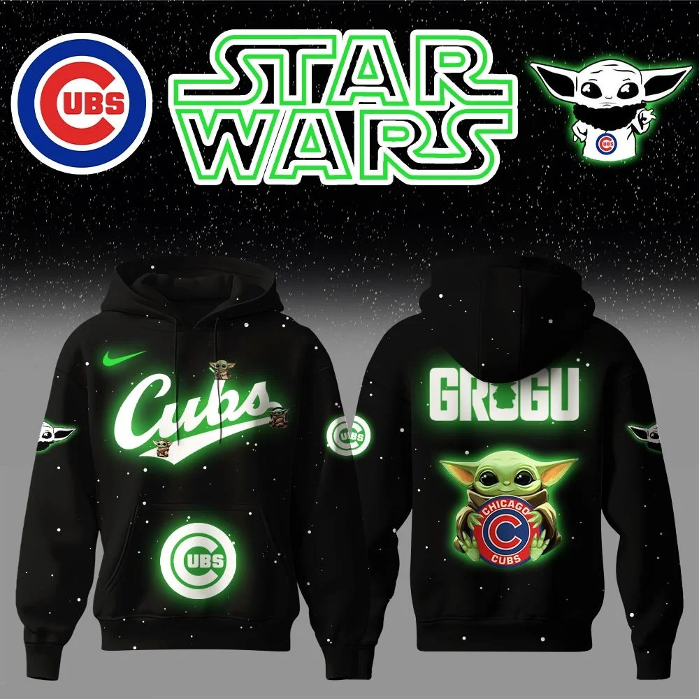 Chicago Cubs x Star Wars Baby Yoda Game Night Hoodie Gifts For Nhl Fans