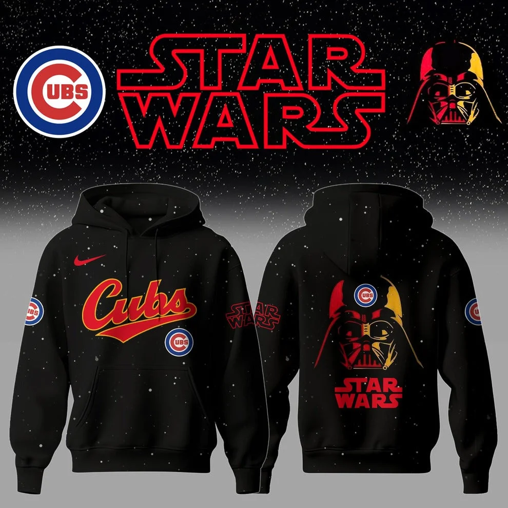 Chicago Cubs x Star Wars Night Hoodie Baseball Lovers Best Gifts For For Cubs Fans