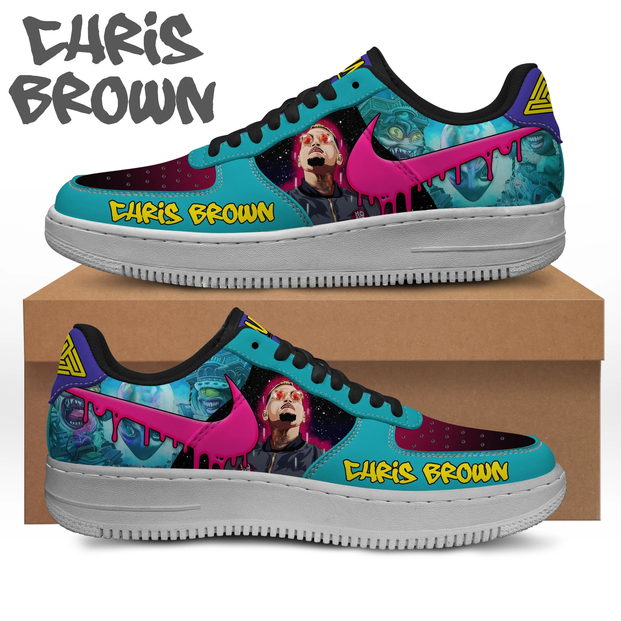 Chris Brown Air Low-Top Sneakers Shoes For Men And Women