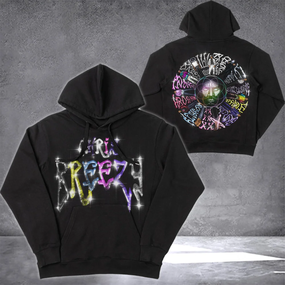 Chris Brown Hoodie Chris Brown Breezy Bowl XX World Tour 2025 Merch Apparel