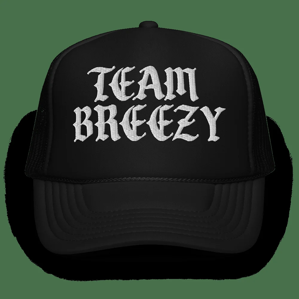 Chris Brown Merch Team Breezy Trucker Hat Mothers Day And Fathers Day Gifts