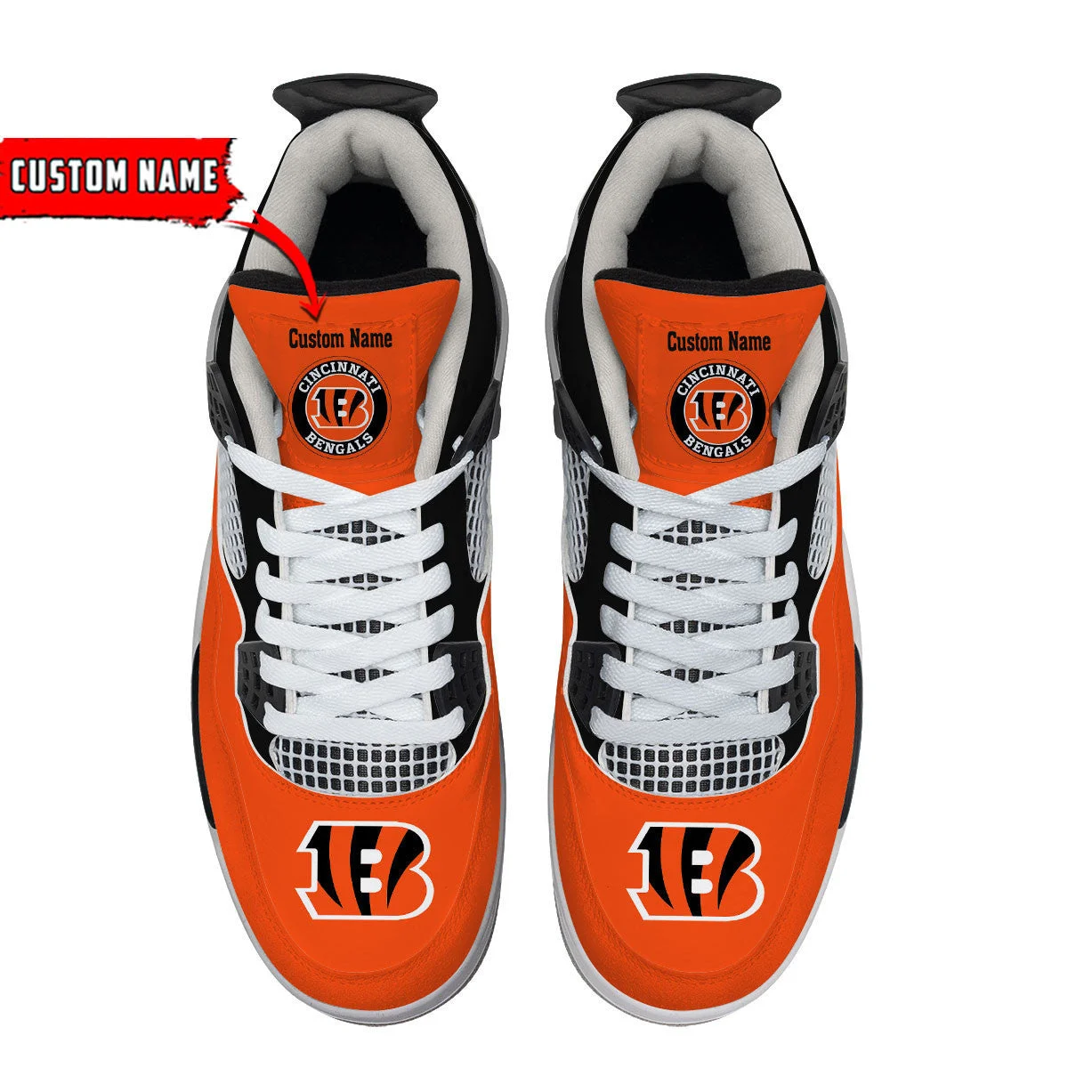 Cincinnati Bengals AJ4 Sneakers 14