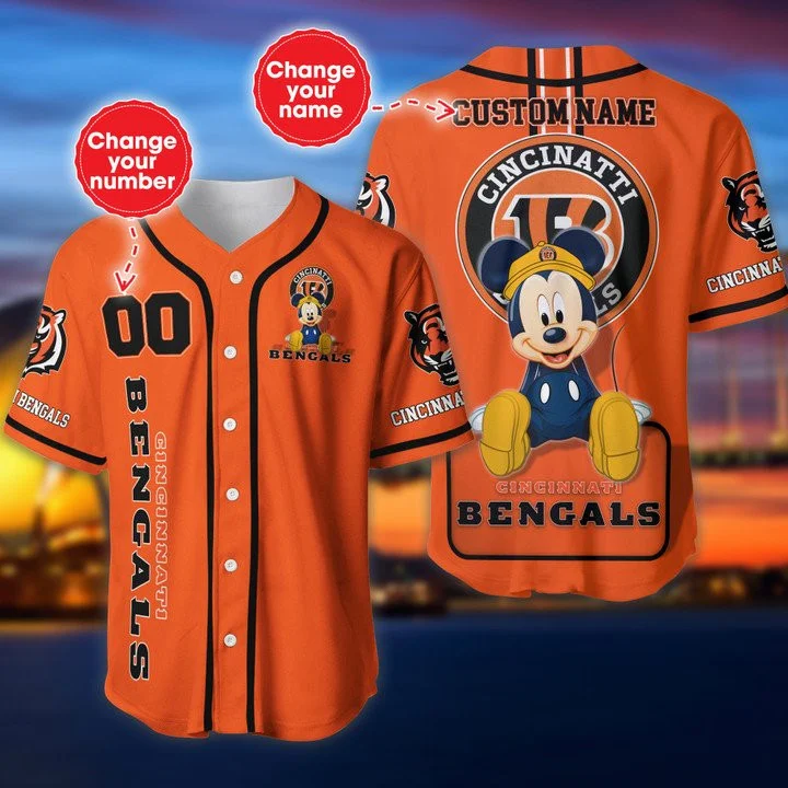 Cincinnati Bengals Mickey Baseball Jersey 562