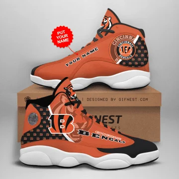 Cincinnati Bengals NFL AJ13 Sneakers Shoes For Men And Women
