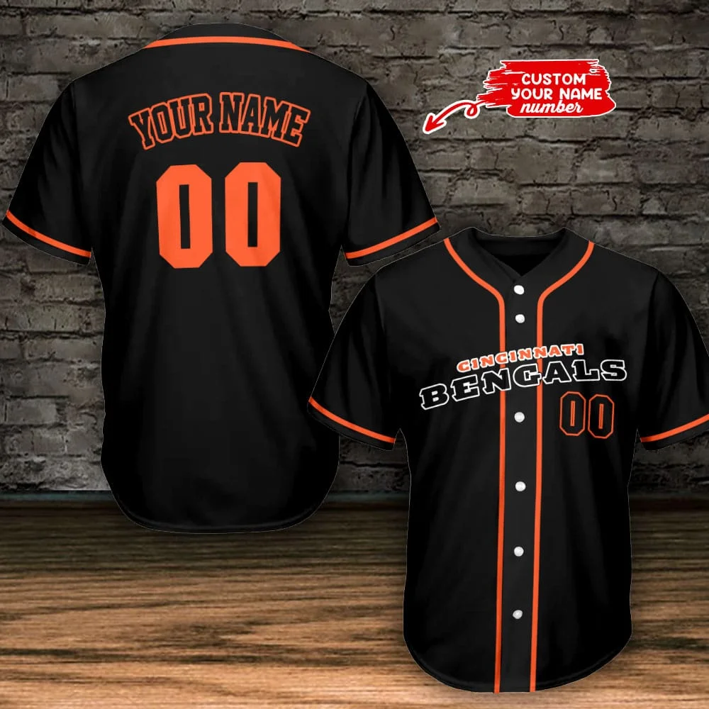 Cincinnati Bengals Personalized Baseball Jersey 795
