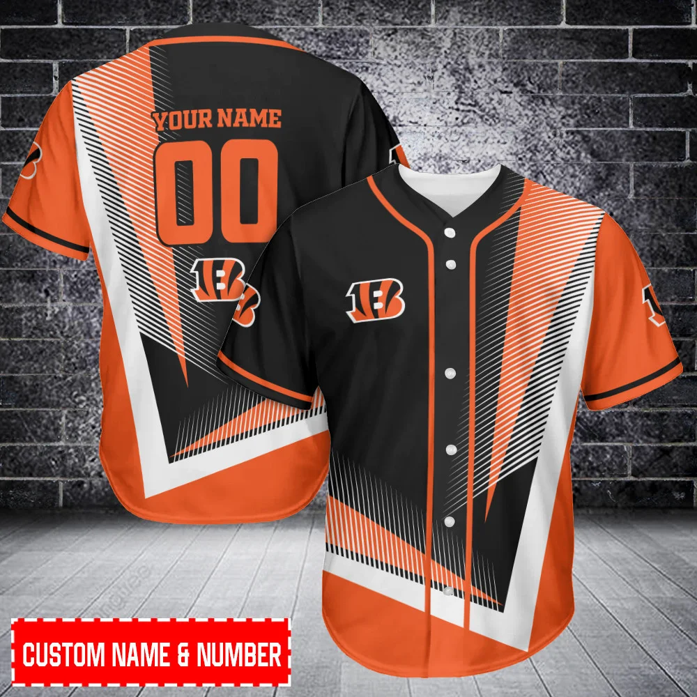 Cincinnati Bengals Personalized Baseball Jersey 532