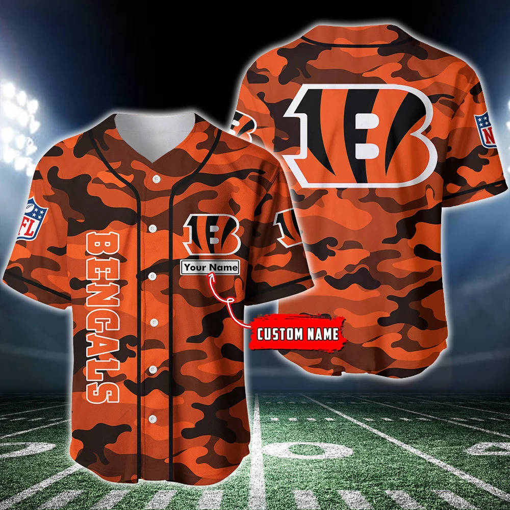 Cincinnati Bengals Personalized Baseball Jersey 223