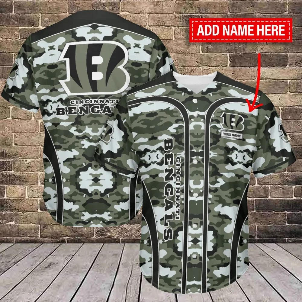 Cincinnati Bengals Personalized Baseball Jersey 451