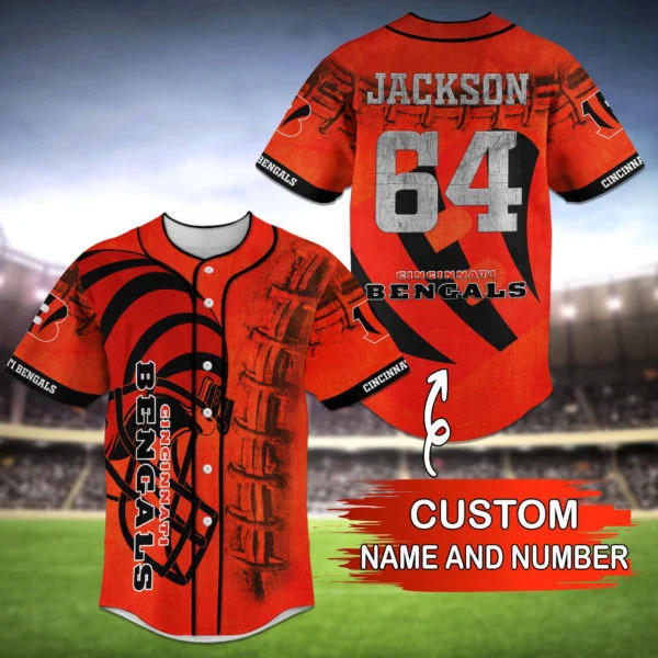 Cincinnati Bengals Personalized Baseball Jersey 85