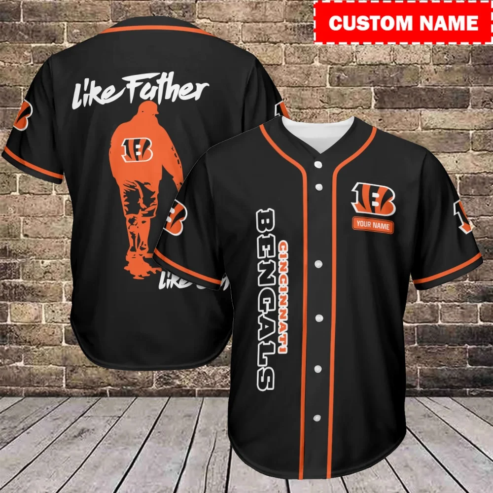 Cincinnati Bengals Personalized Baseball Jersey 769