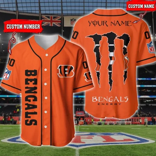 Cincinnati Bengals Personalized Baseball Jersey 192