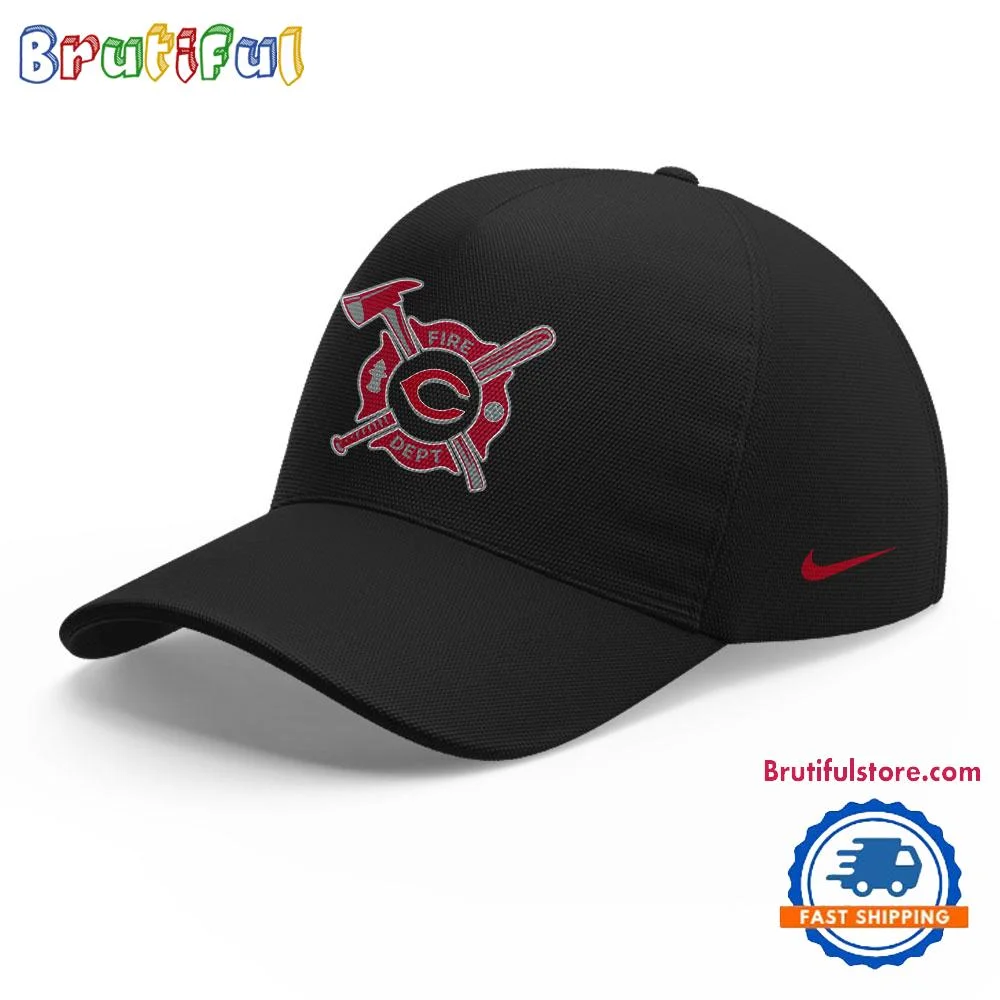 Cincinnati Reds x Firefighter Appreciation Night 2025 Black Cap
