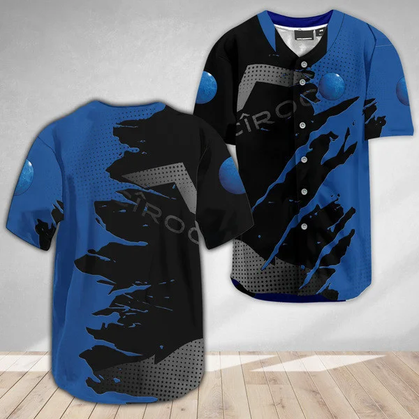 Ciroc Vodka Metal Crack Pattern Baseball Jersey Style6732