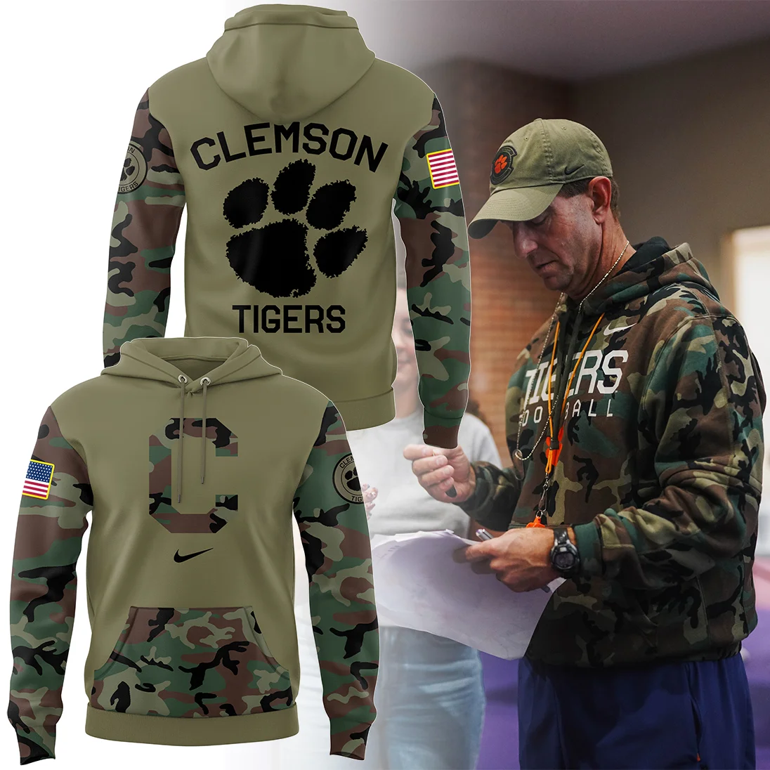 Clemson For Honoring And Remembering Hoodie Best Presents For Football Fans