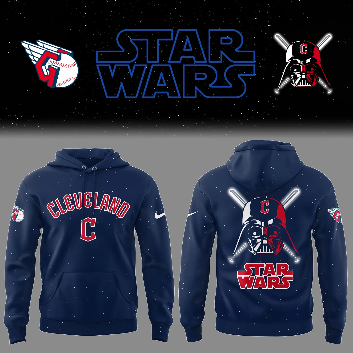 Cleveland Baseball Cleveland X Star Wars 2025 Hoodie Gift For Baseball Lover