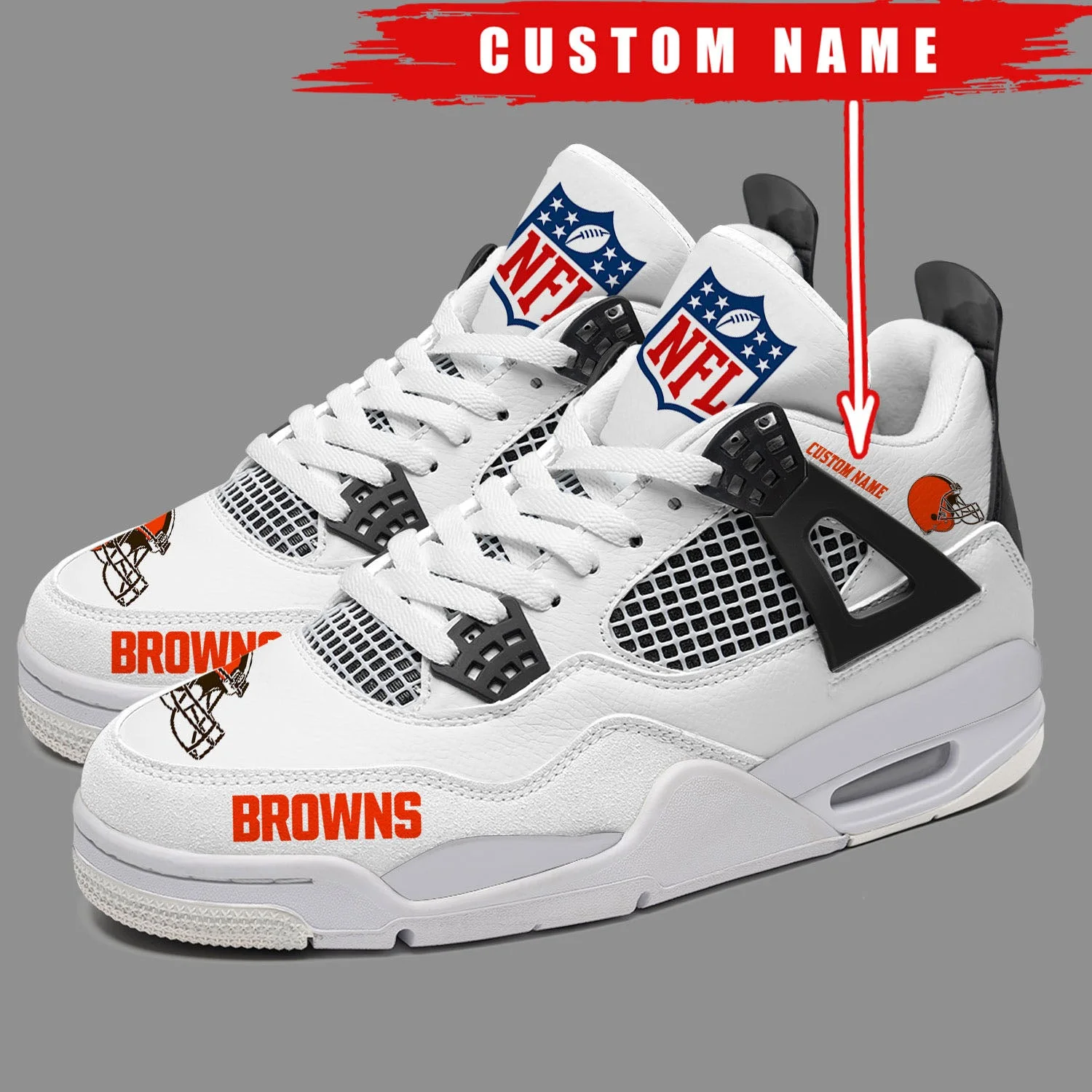 Cleveland Browns AJ4 Sneakers 3