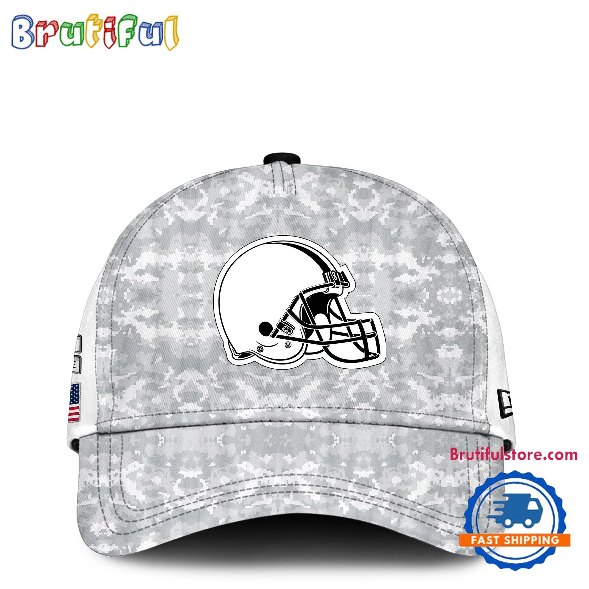 Cleveland Browns Camo 2024 Salute to Service Club Veterans Limited Baseball Cap