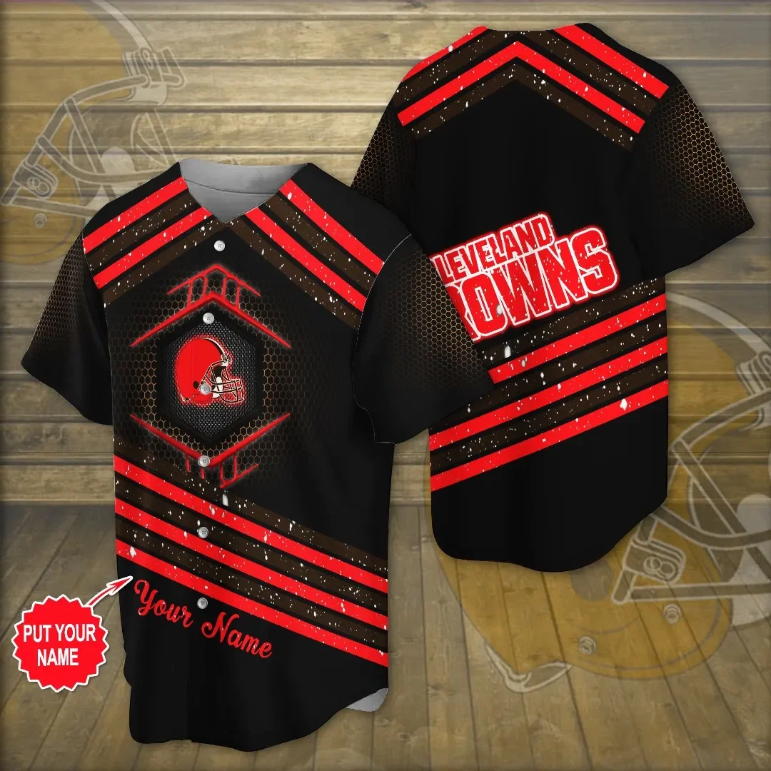 Cleveland Browns Personalized Baseball Jersey 599