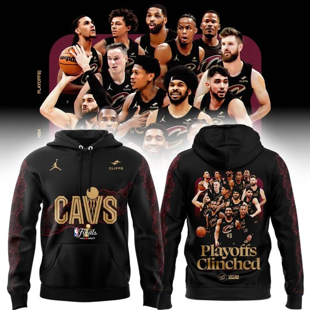 Cleveland Cavaliers NBA Playoffs Clinched 2025 Special Hoodie Best Gifts For Basketball Fans