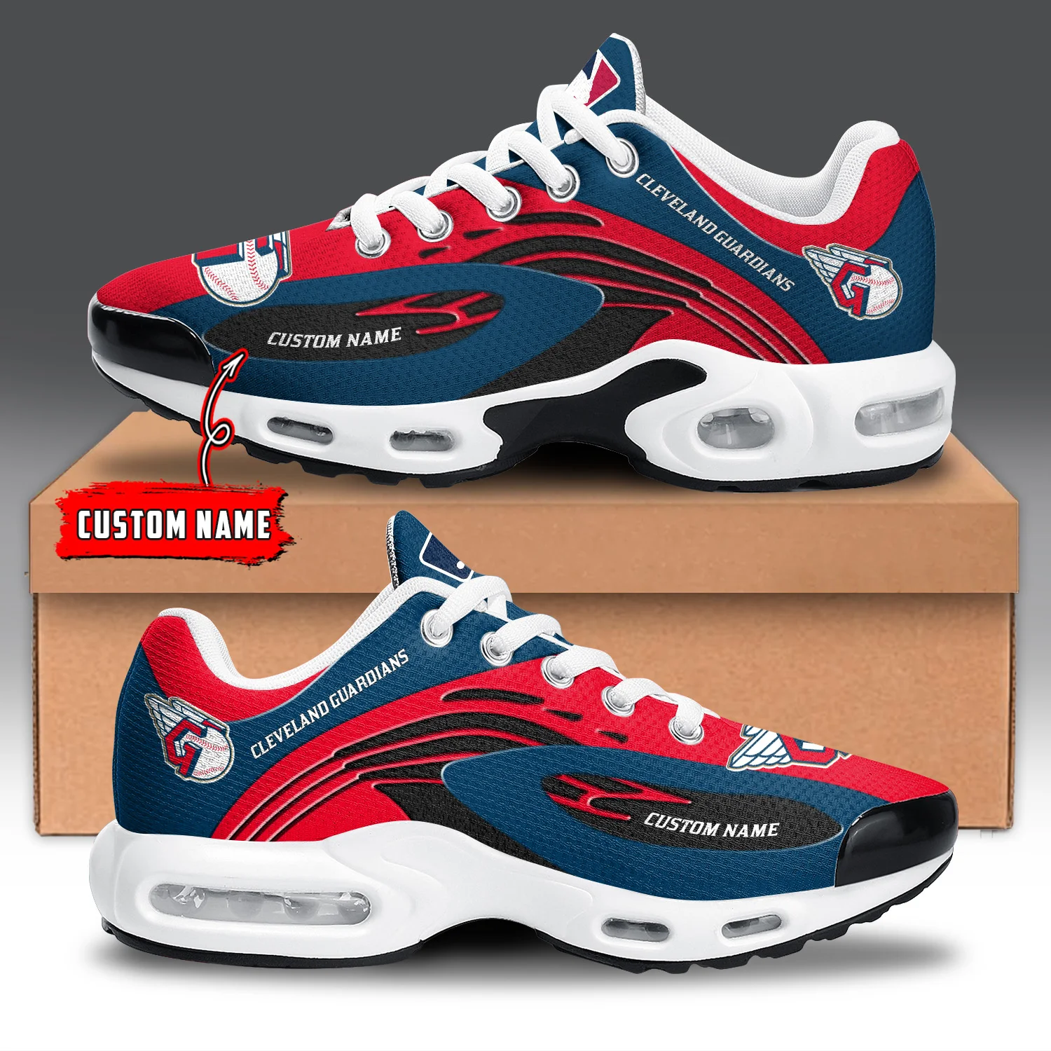 Cleveland Guardians Air Max Plus Shoes Sneakers For Men And Women