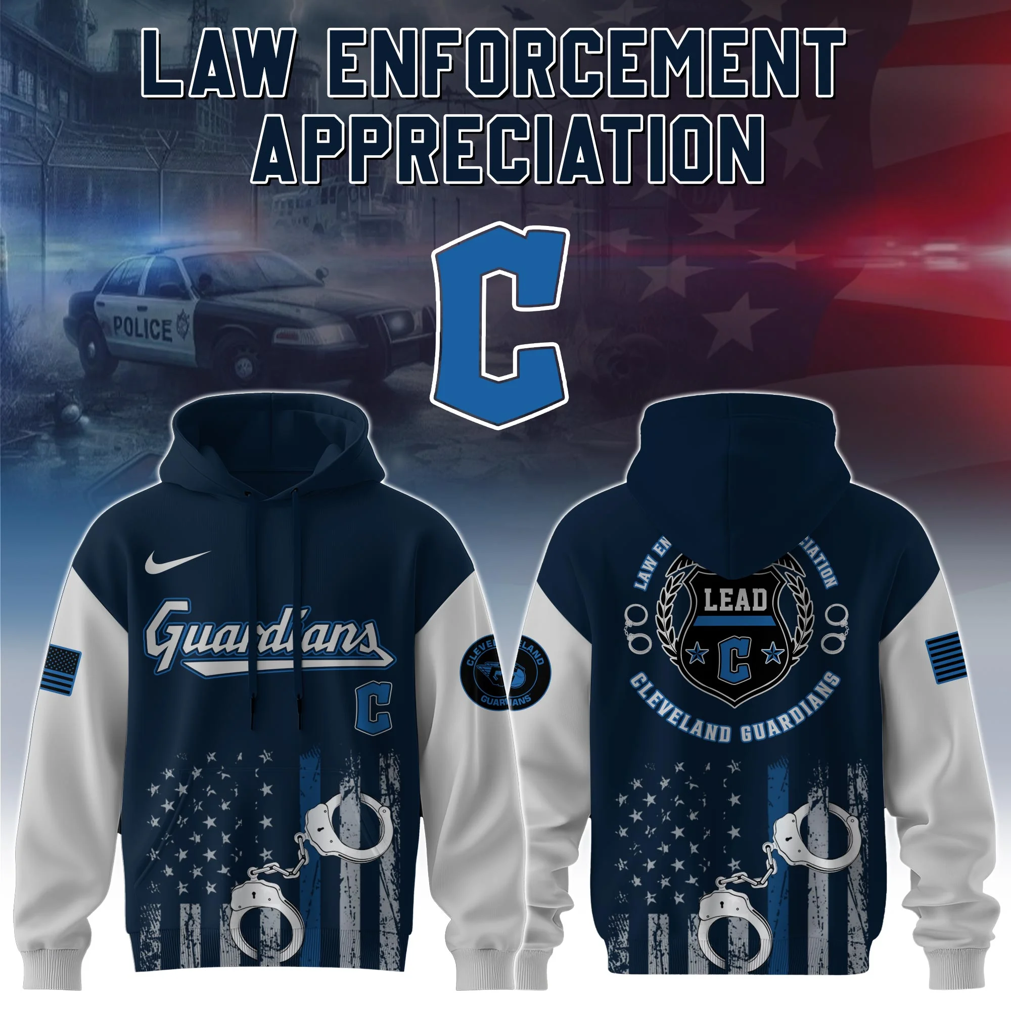Cleveland Guardians x Law Enforcement Appreciation Day Hoodie