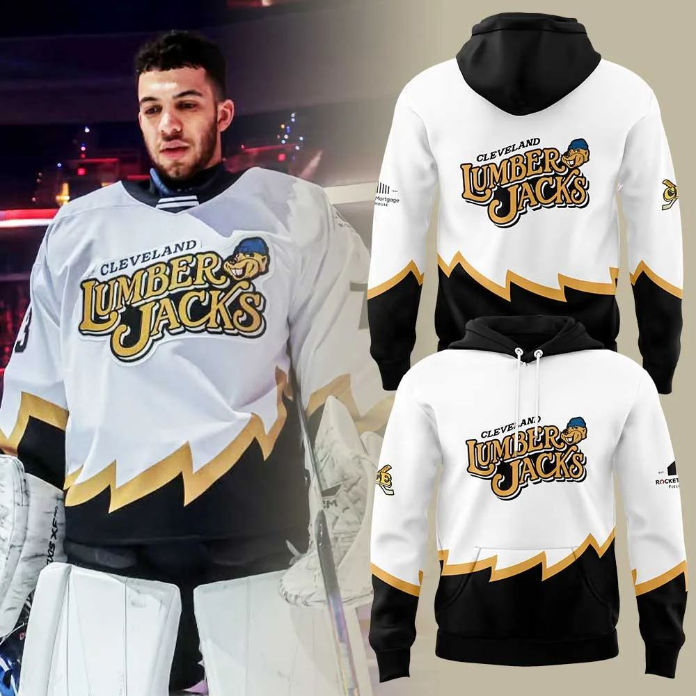 Cleveland Monsters Lumberjacks Throwback Hoodie Birthday Gifts For Hockey Fans