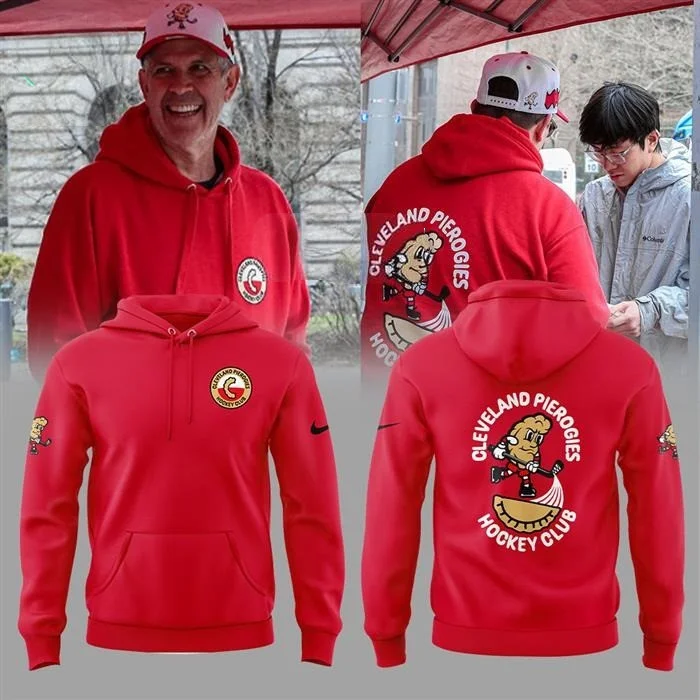 Cleveland Monsters Pierogies Hoodie Presents For Hockey Fans