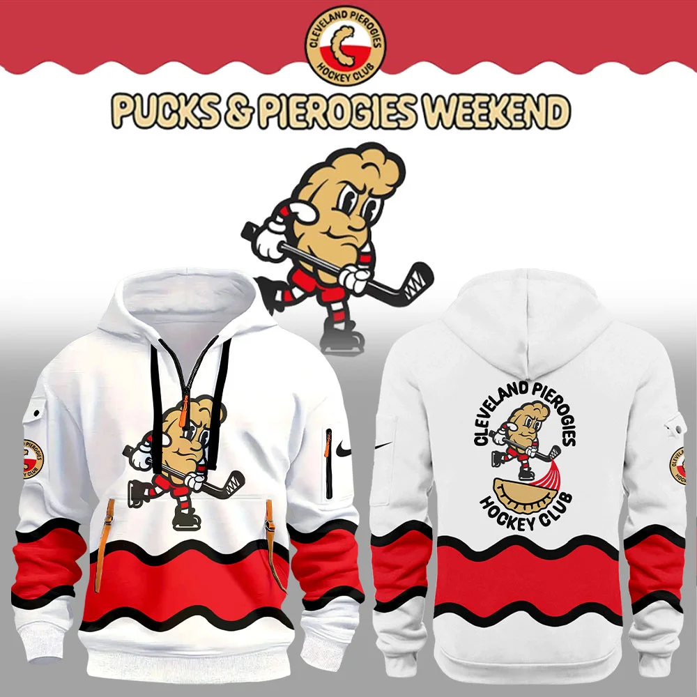 Cleveland Monsters Pierogies Uniform Zip Long Sleeve Hoodie Best Gifts For Hockey Lovers