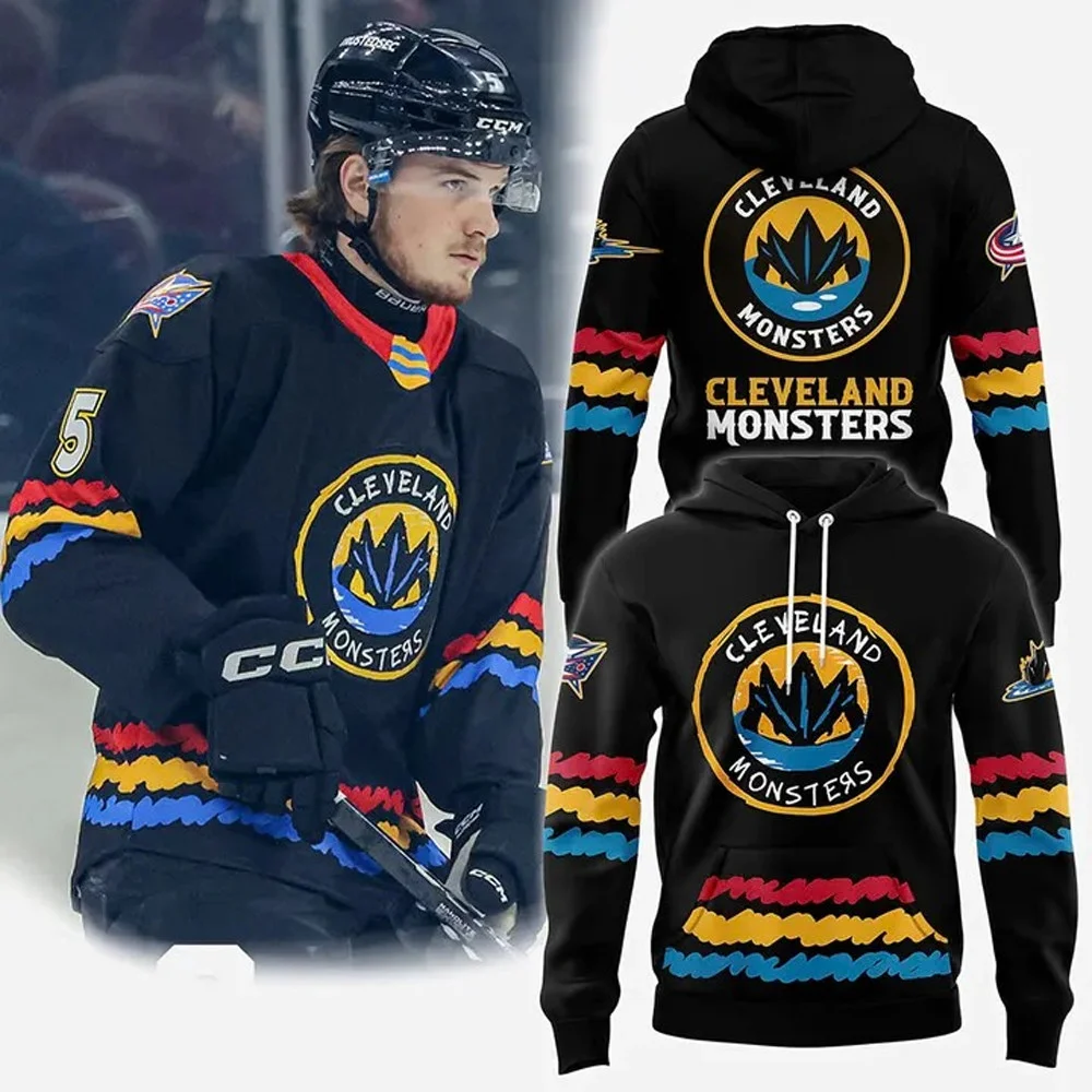 Cleveland Monsters X Babies And Children's Night Hoodie NHL